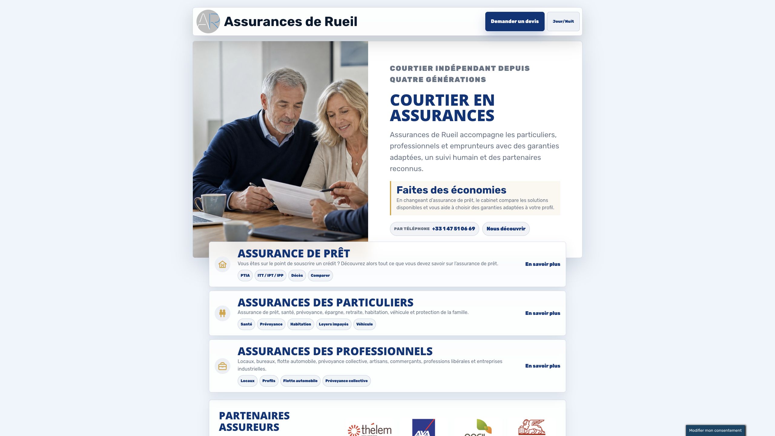 Assurances de Rueil homepage